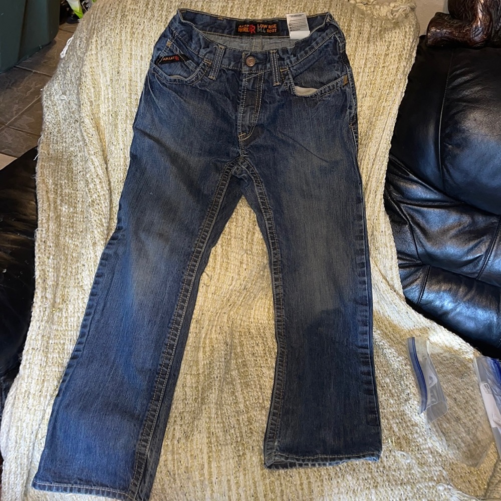 Ariat Work FR Men's M4 Flint Low Rise Boot Cut Flame Resistant Jean Soze 29x32